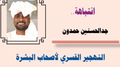 رئيس تحرير صحيفة الأشاوس جد الحسنين حمدون