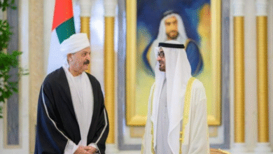 محمد بن زايد والسفير السوداني