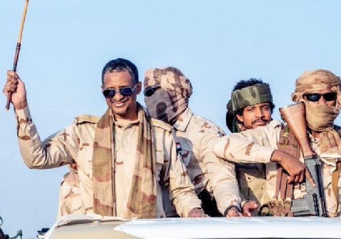 قائد قوات الدعم السريع الفريق أول / محمد حمدان دقلو