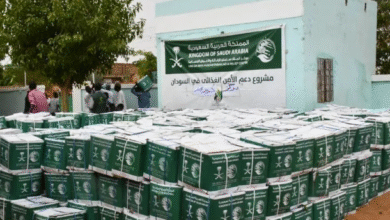 توزيع المساعدات الإنسانية بولاية الخرطوم