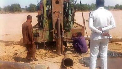 حفر ٤ ابار في نيالا