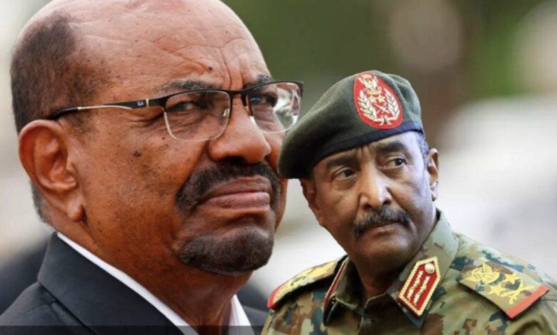 البرهان وعمر البشير