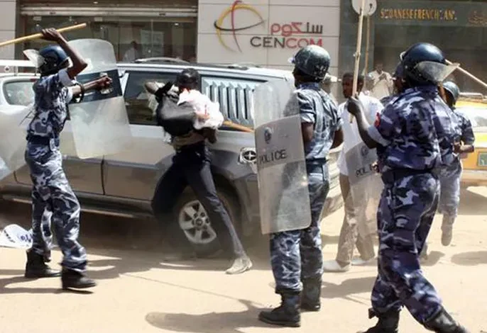 الشرطة السودانية في الخرطوم